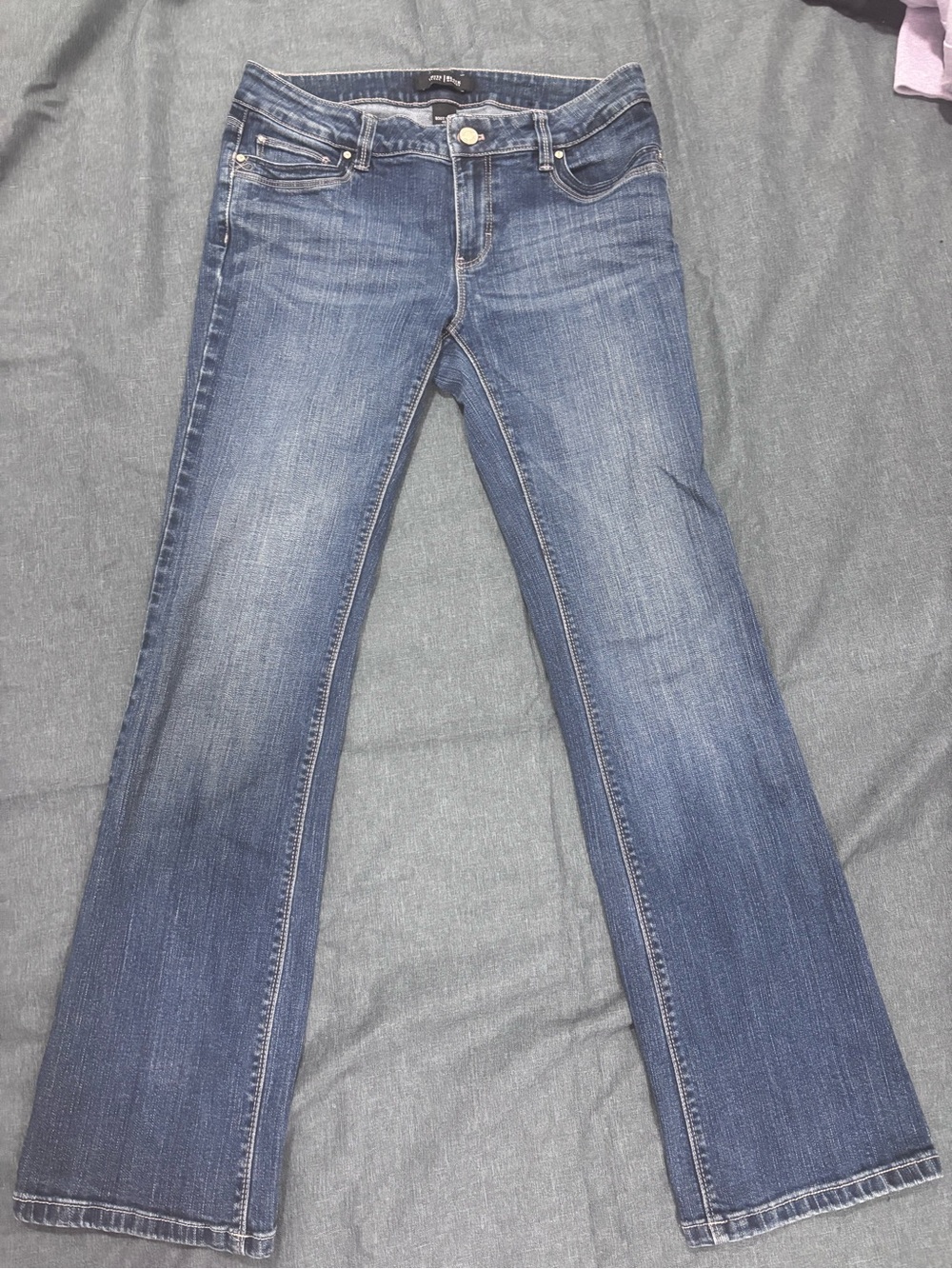 White House Black Markey Low rise bootcut blue jeans